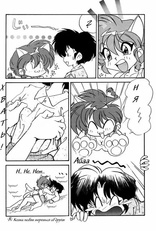 Cat Ranma (Нэко Ранма) Хентай манга читать онлайн Cat Ranma Хентай манга и Додзинси