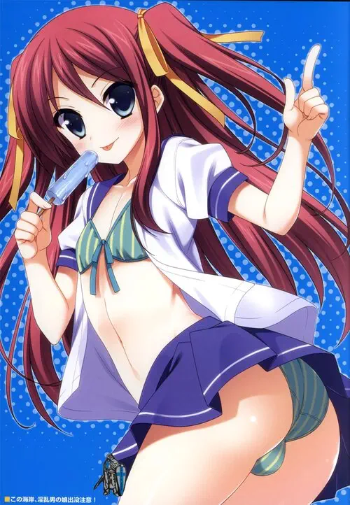 Kono Kaigan, Inran Otoko no Musume Shutsubotsu Chuui! Хентай манга и Додзинси